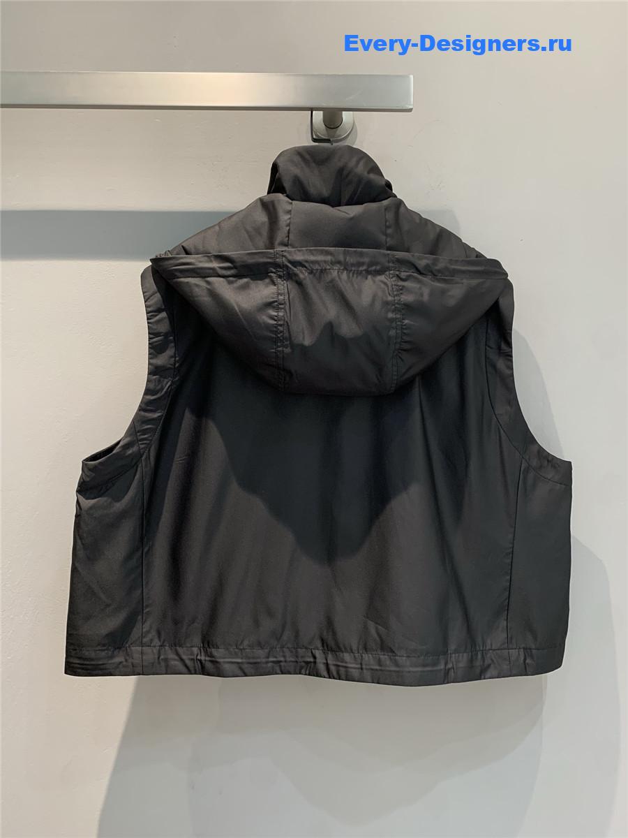 F**di black hooded vest