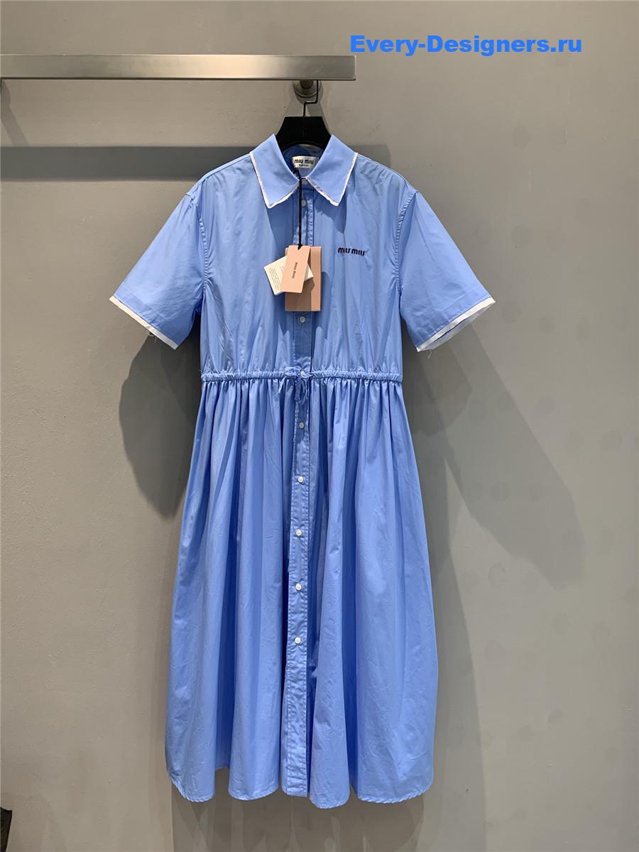 Miu Miu Blue Shirt Dress