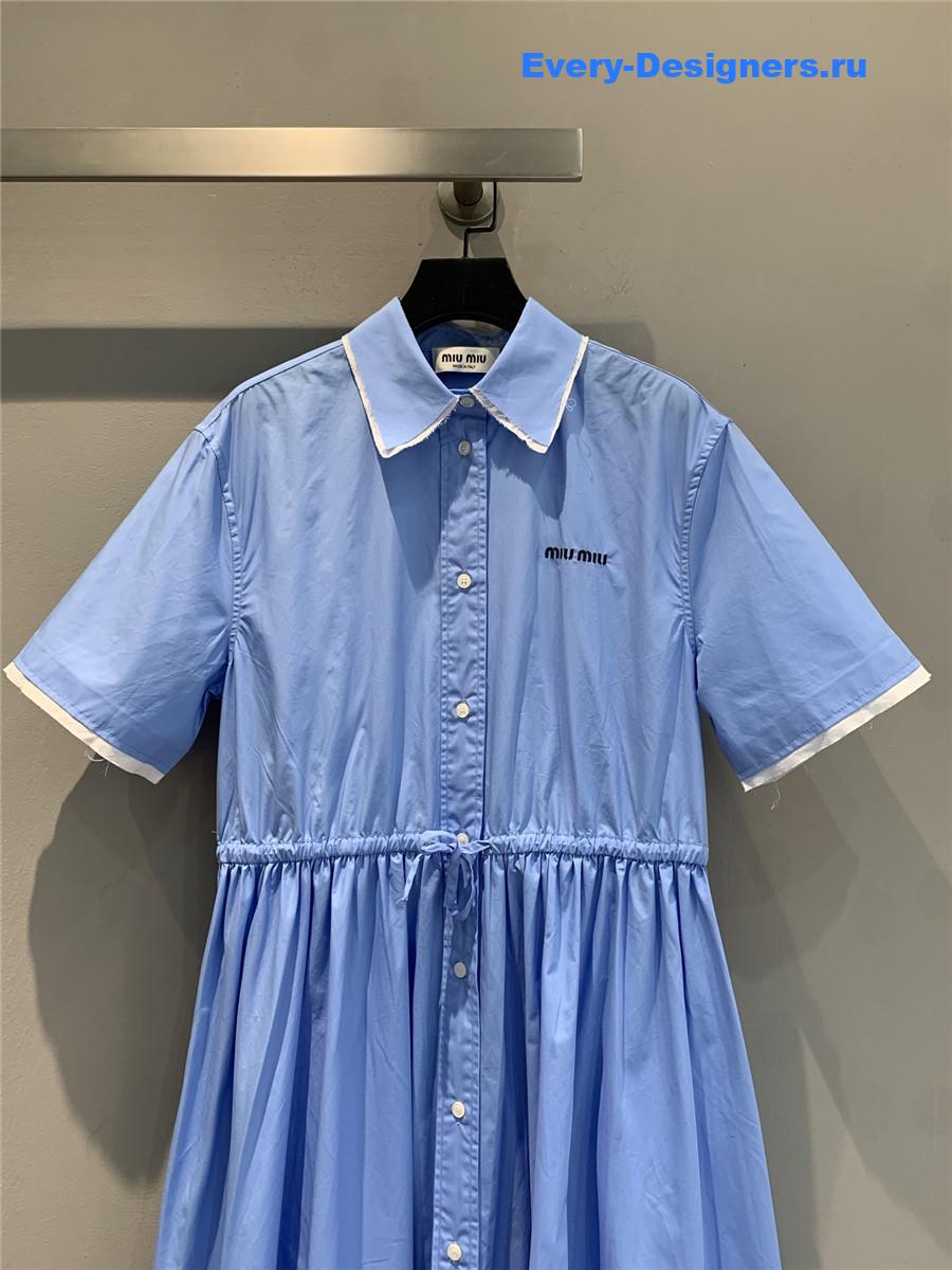 Miu Miu Blue Shirt Dress