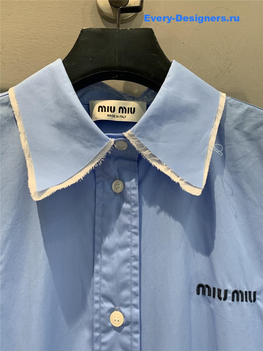 Miu Miu Blue Shirt Dress