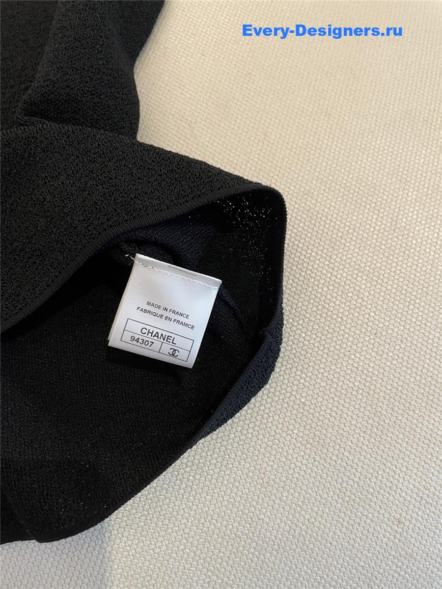 Ch**el cc black knit vest