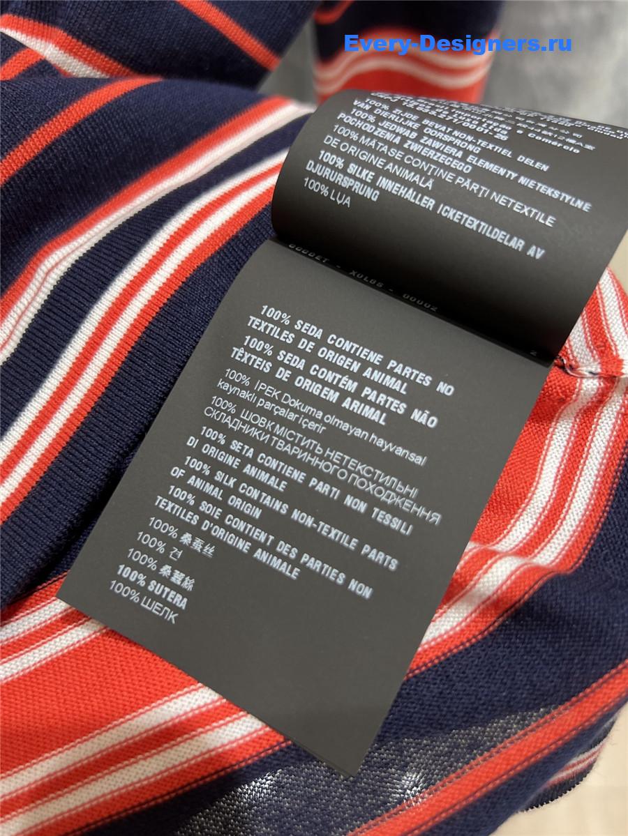 Pra*a striped boat neck sweater