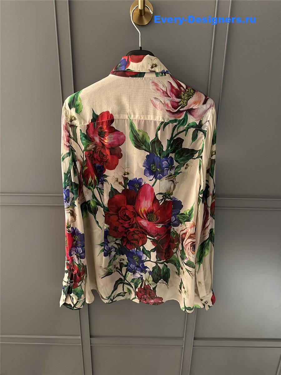 Dolce&Gabbana Floral Chiffon Shirt