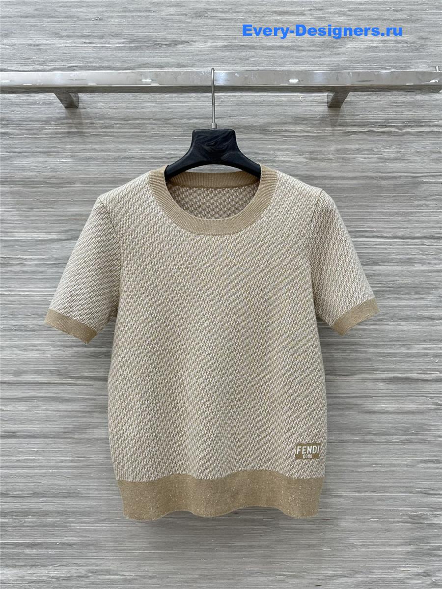 F**di crew neck knit top