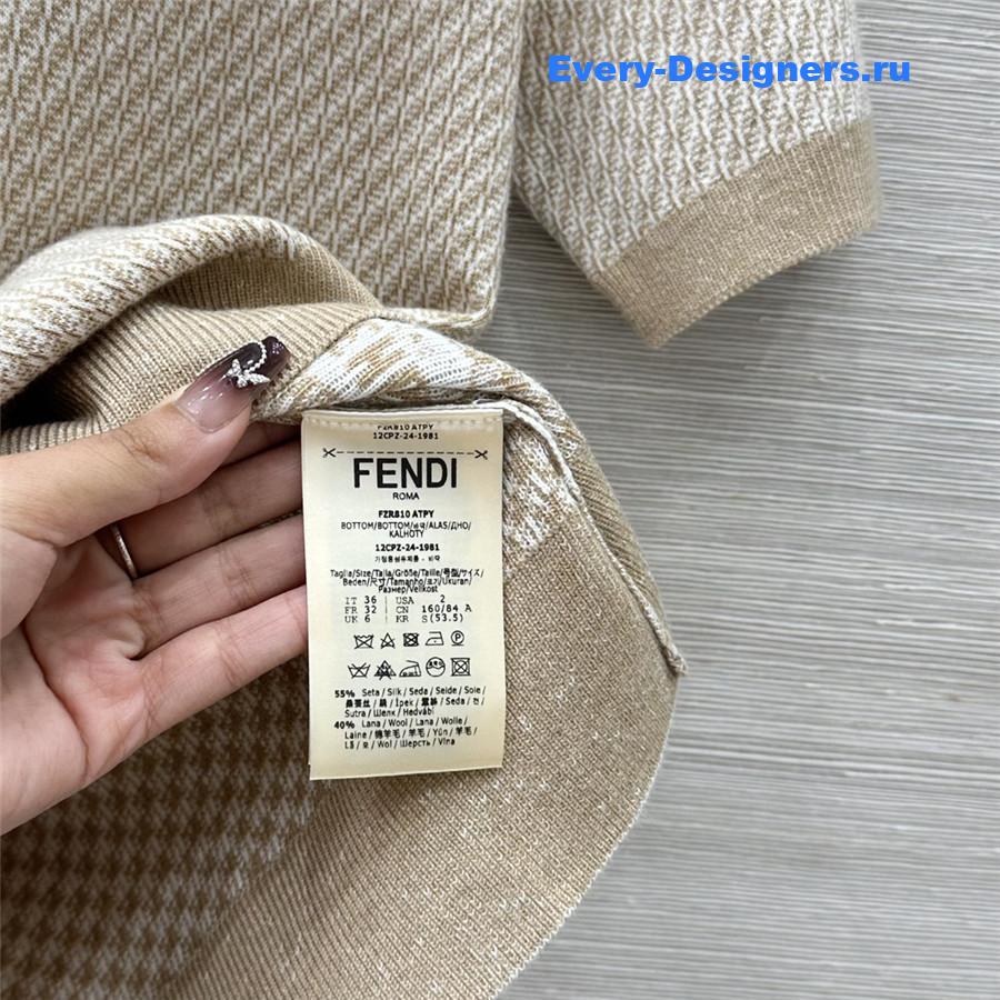 F**di crew neck knit top