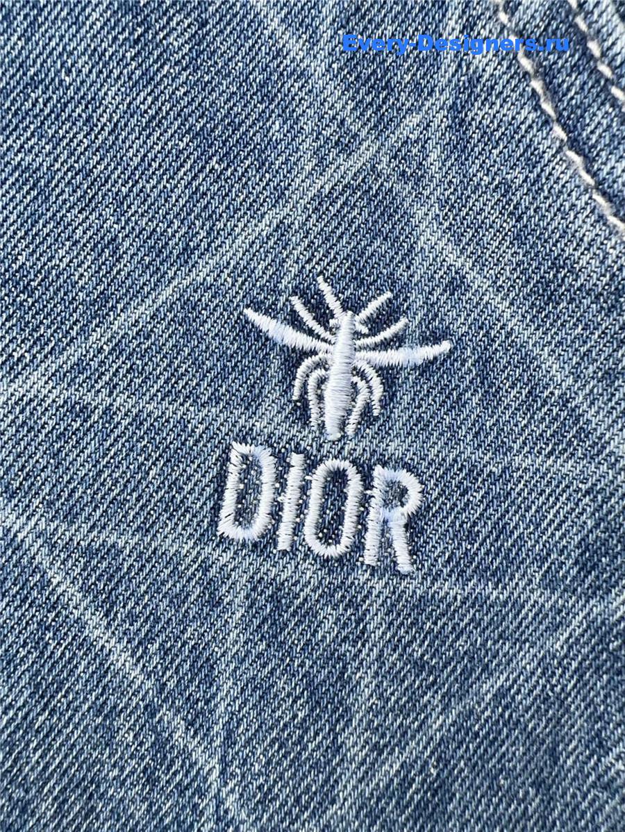 D10r blue bee embroidered jeans