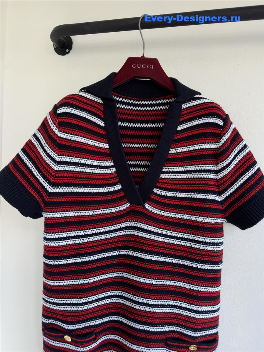 Gvc*1 red jacquard mini dress