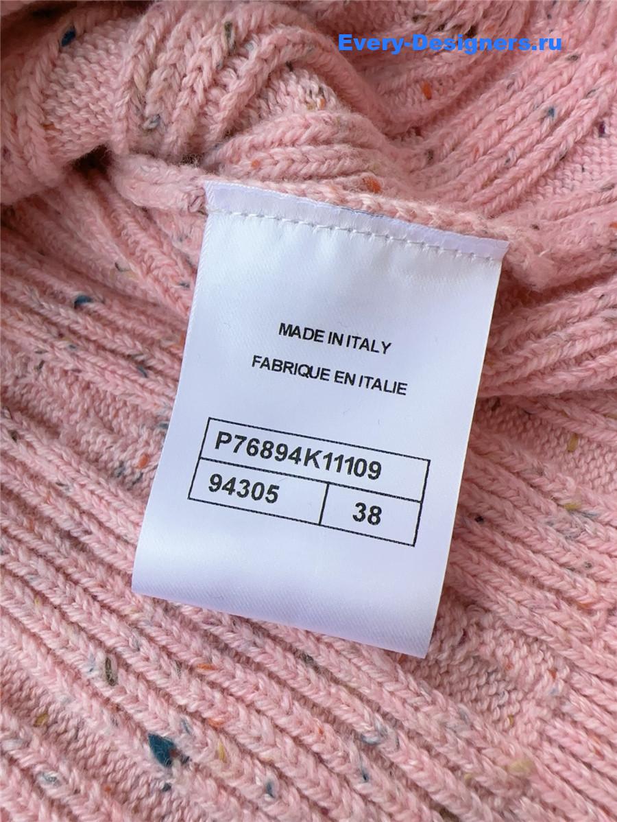 Ch**el pink bow knit cardigan