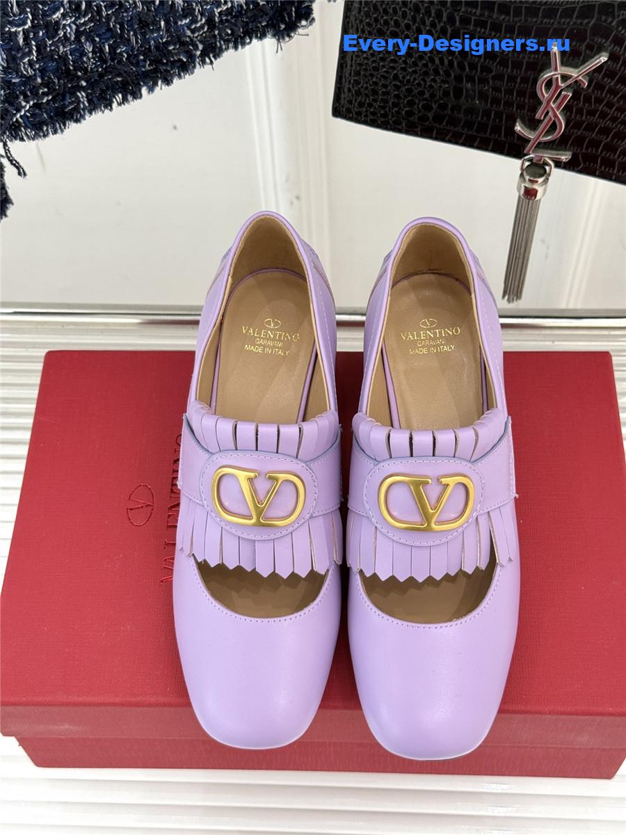 Va1e*ntin0 55mm vlogo signature pumps in purple