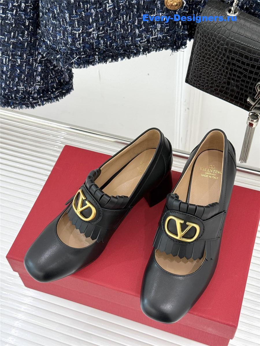 Va1e*ntin0 55mm vlogo signature pumps in black