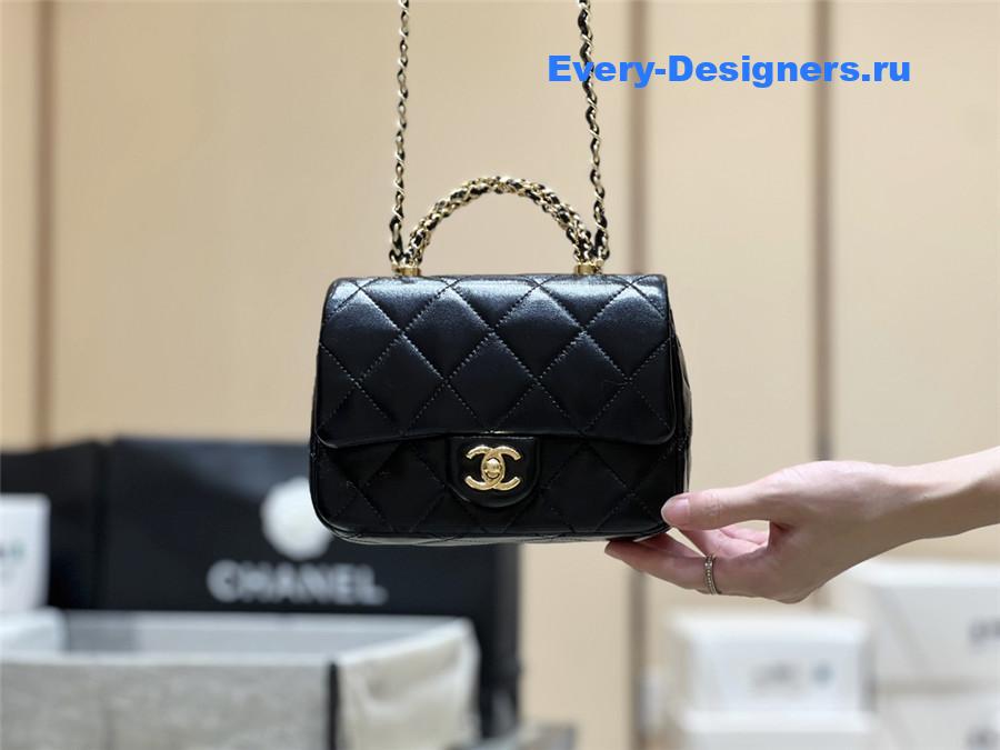 Ch**el black mini flap bag