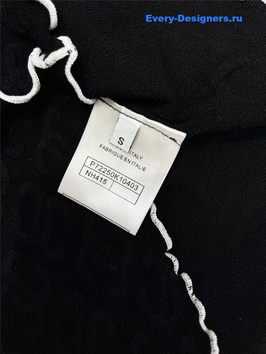 Ch**el embroidered wool-silk top