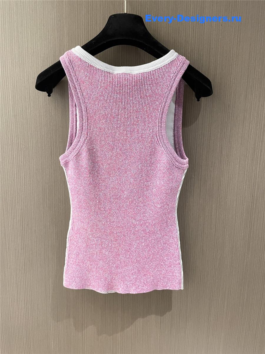 Ch**el u-neck crochet tank top