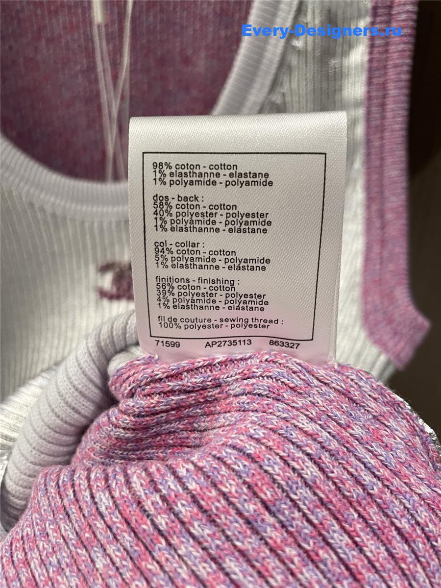 Ch**el u-neck crochet tank top