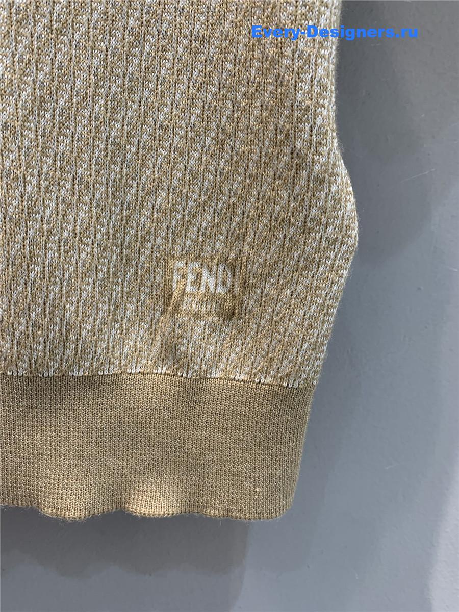 F**di brown knitted t-shirt