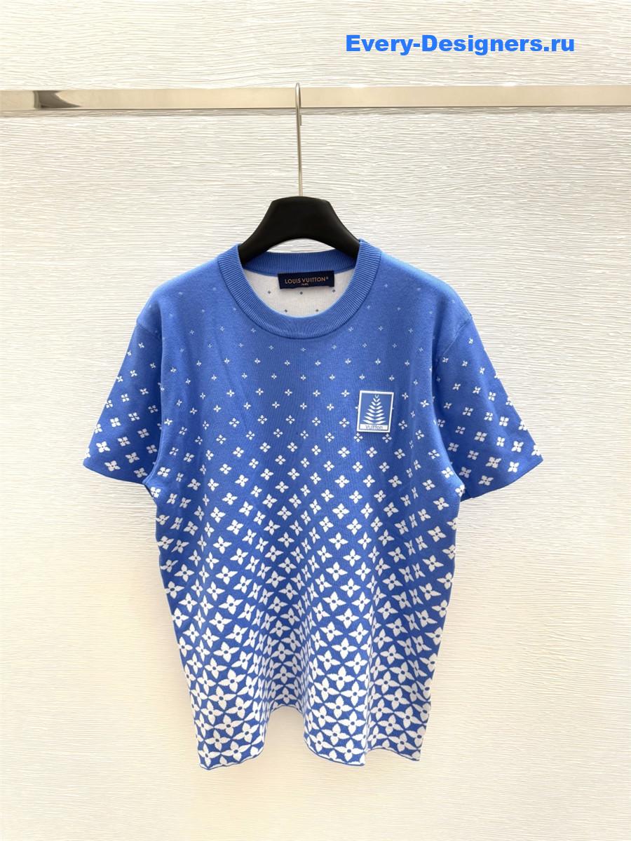 l0vis Vvtt0n gradient knit top