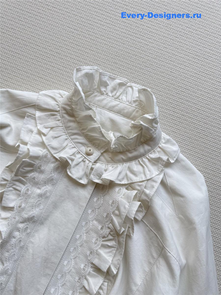 Va1e*ntin0 ruffled shirt dress