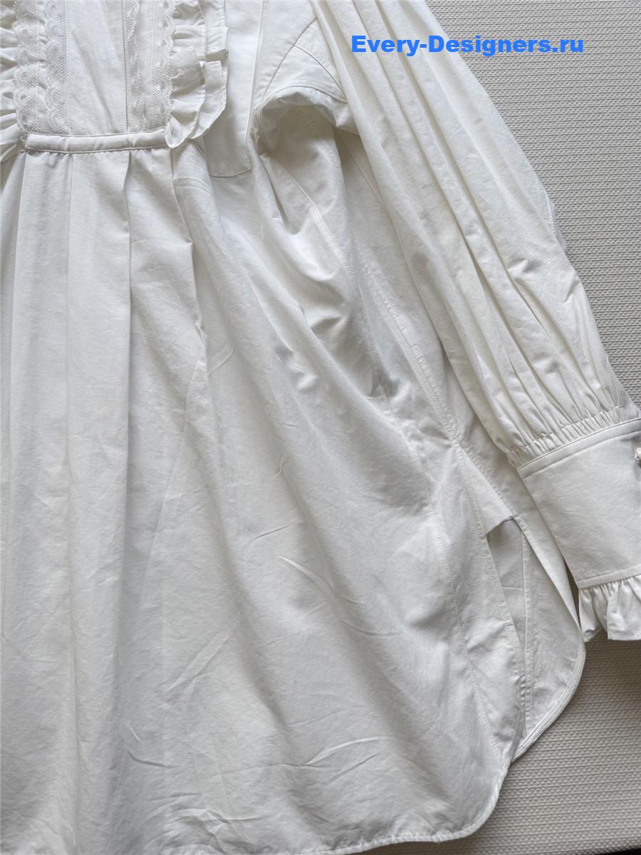 Va1e*ntin0 ruffled shirt dress