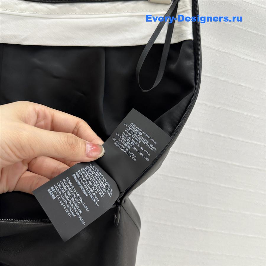 L0ew* draped leather miniskirt