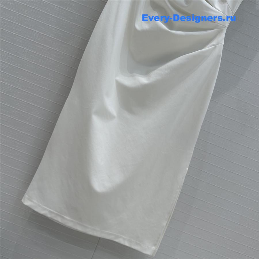 Miu Miu Mini Polo Dress in White