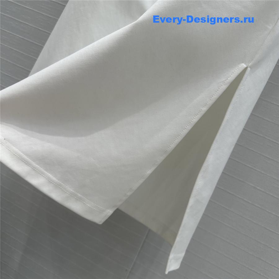 Miu Miu Mini Polo Dress in White