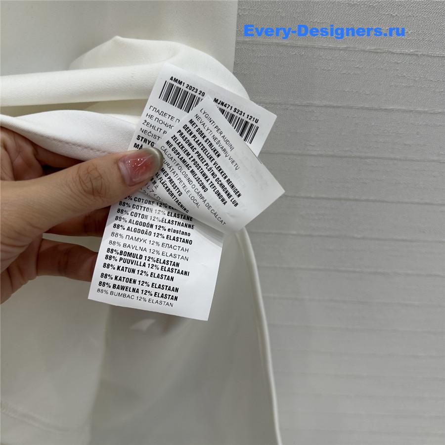 Miu Miu Mini Polo Dress in White