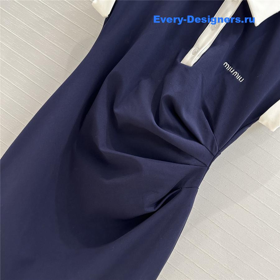 Miu Miu Dark Blue Polo Dress