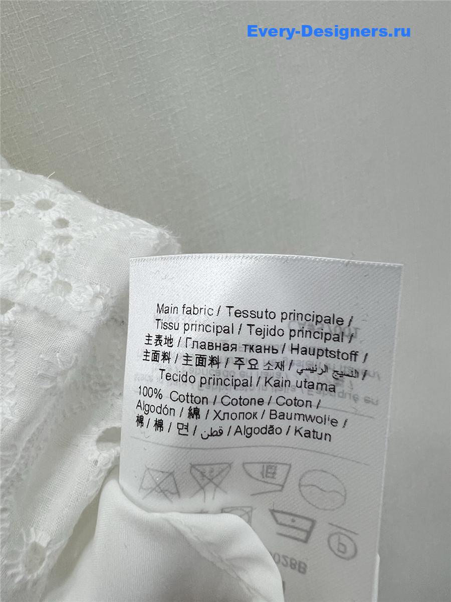 Va1e*ntin0 white lace midi skirt