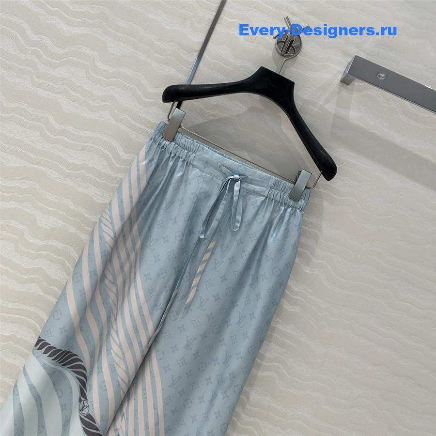 l0vis Vvtt0n wave print pajama pants