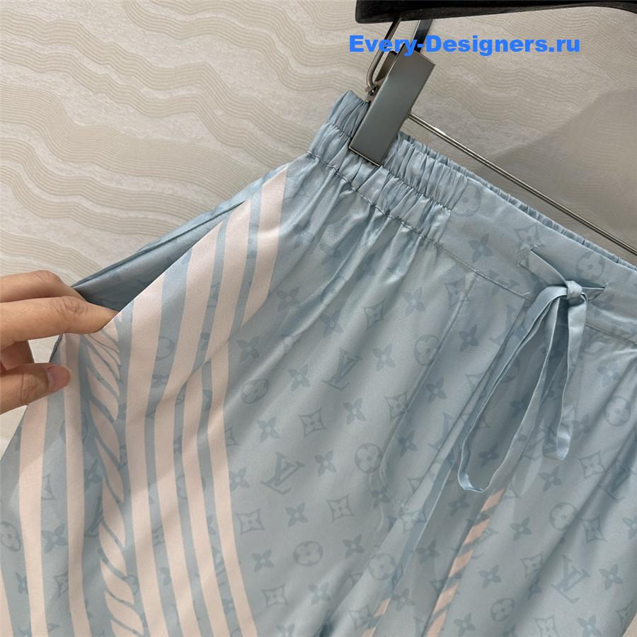 l0vis Vvtt0n wave print pajama pants