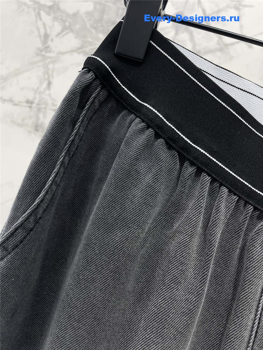 Va1e*ntin0 grey wide leg jeans