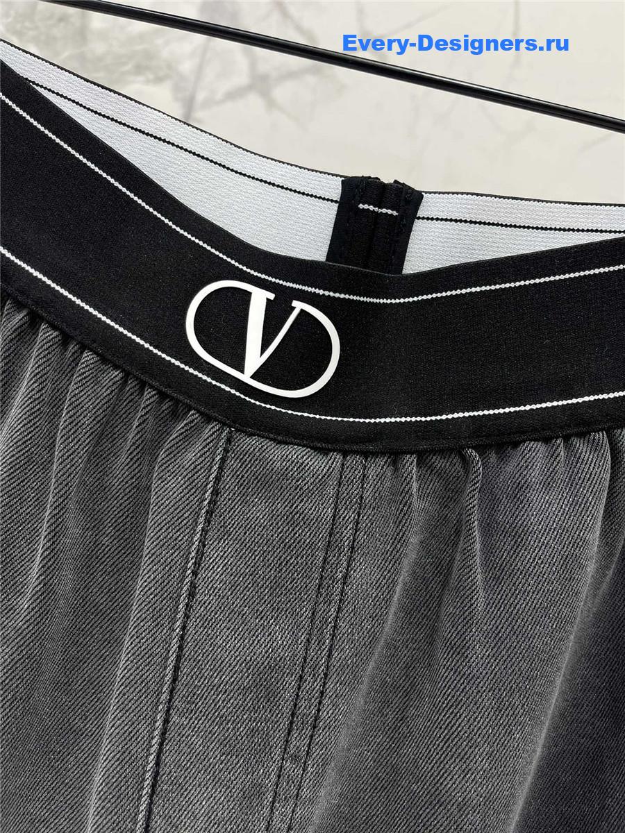 Va1e*ntin0 grey wide leg jeans