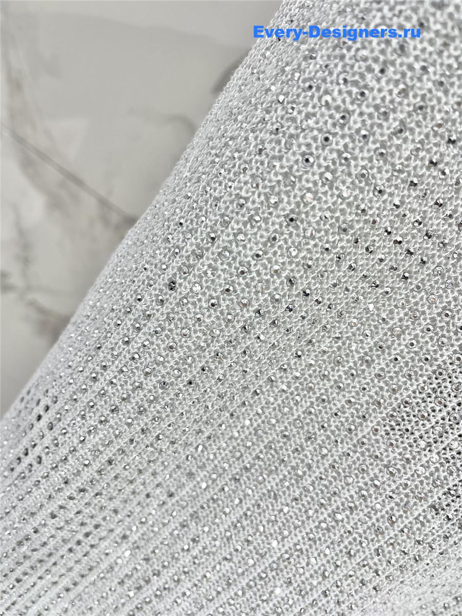 Sa1nt Lau*nt white sequined vest