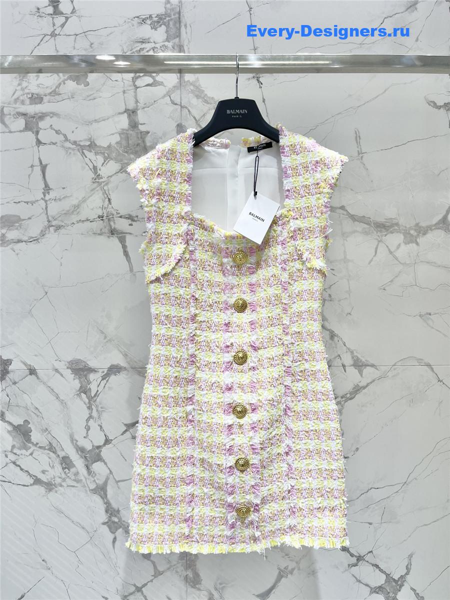Balmain Miami Tweed Dress