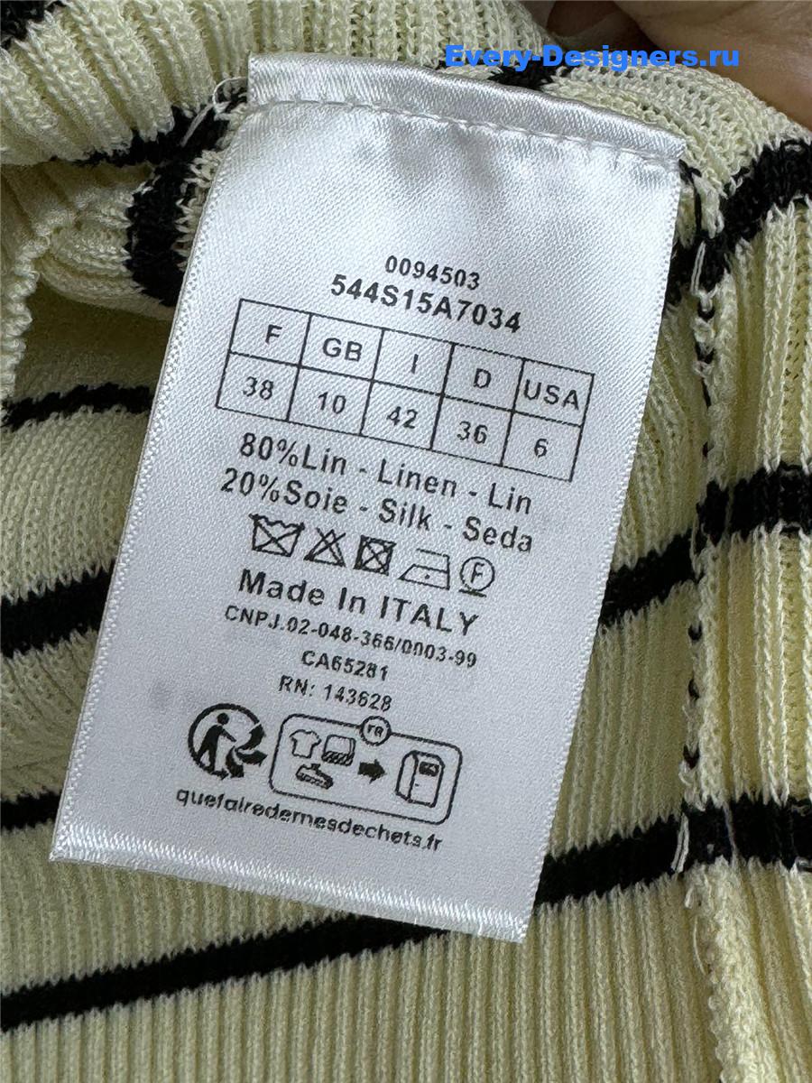 D10r striped knit short sleeves