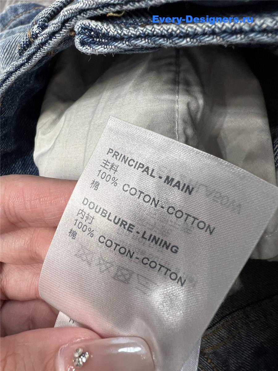 l0vis Vvtt0n embroidered denim shorts