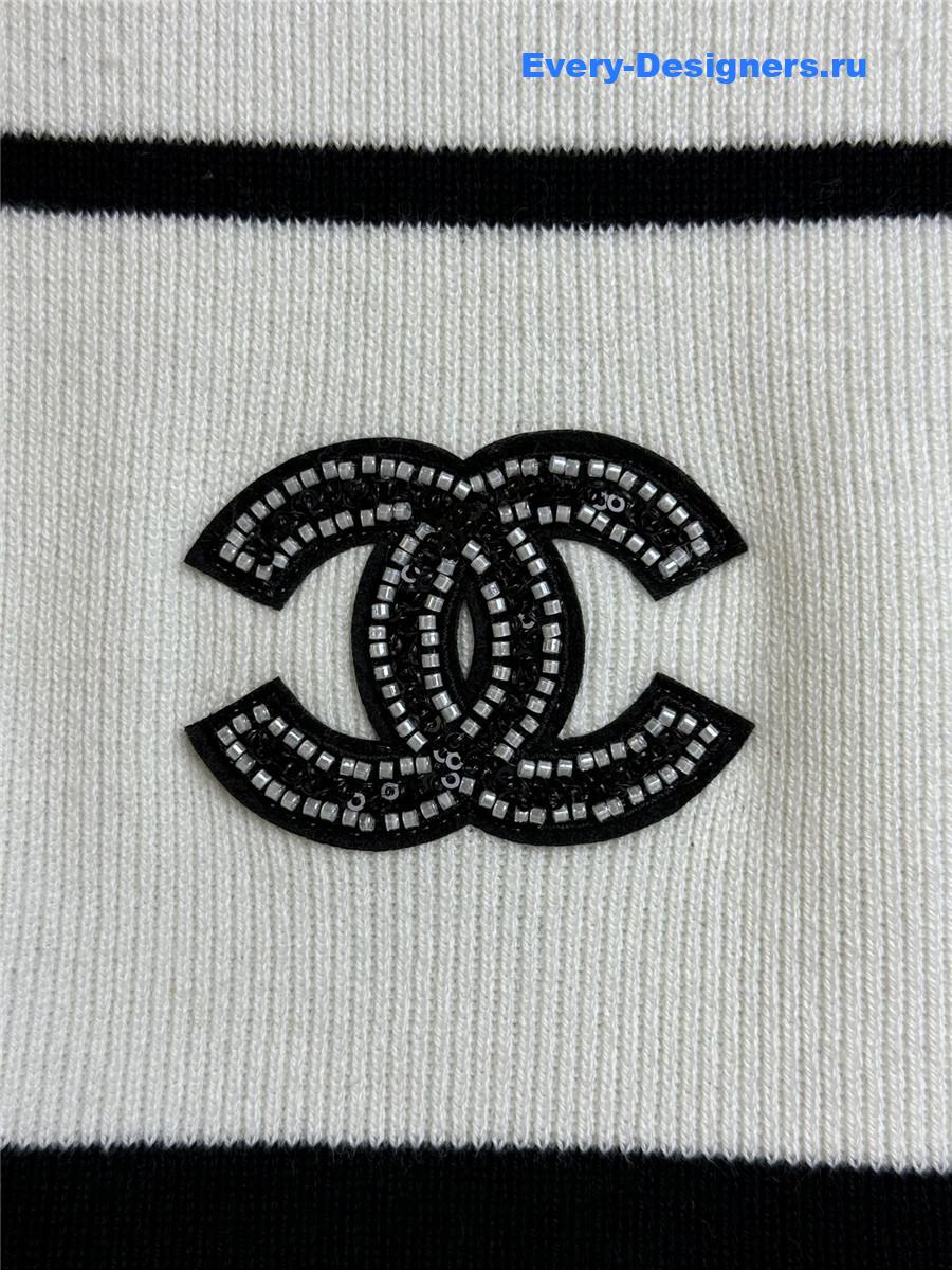 Ch**el white striped camisole vest