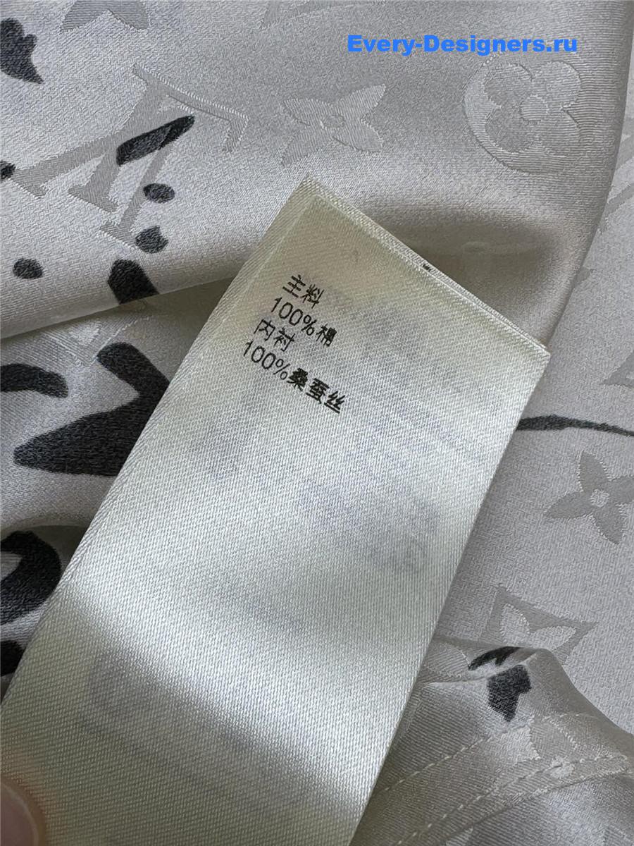 l0vis Vvtt0n monogram tree silk shirt