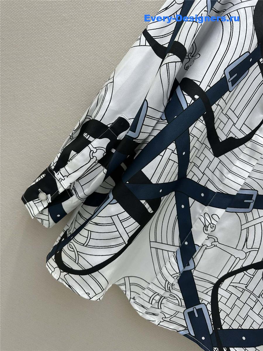 H**me5 chain rope silk shirt