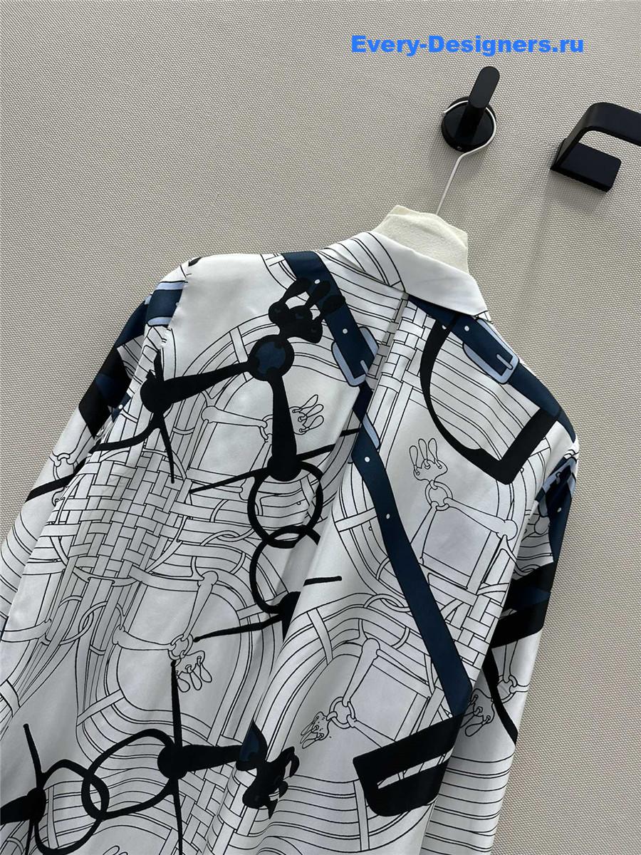 H**me5 chain rope silk shirt