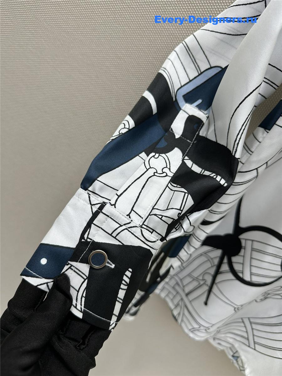 H**me5 chain rope silk shirt