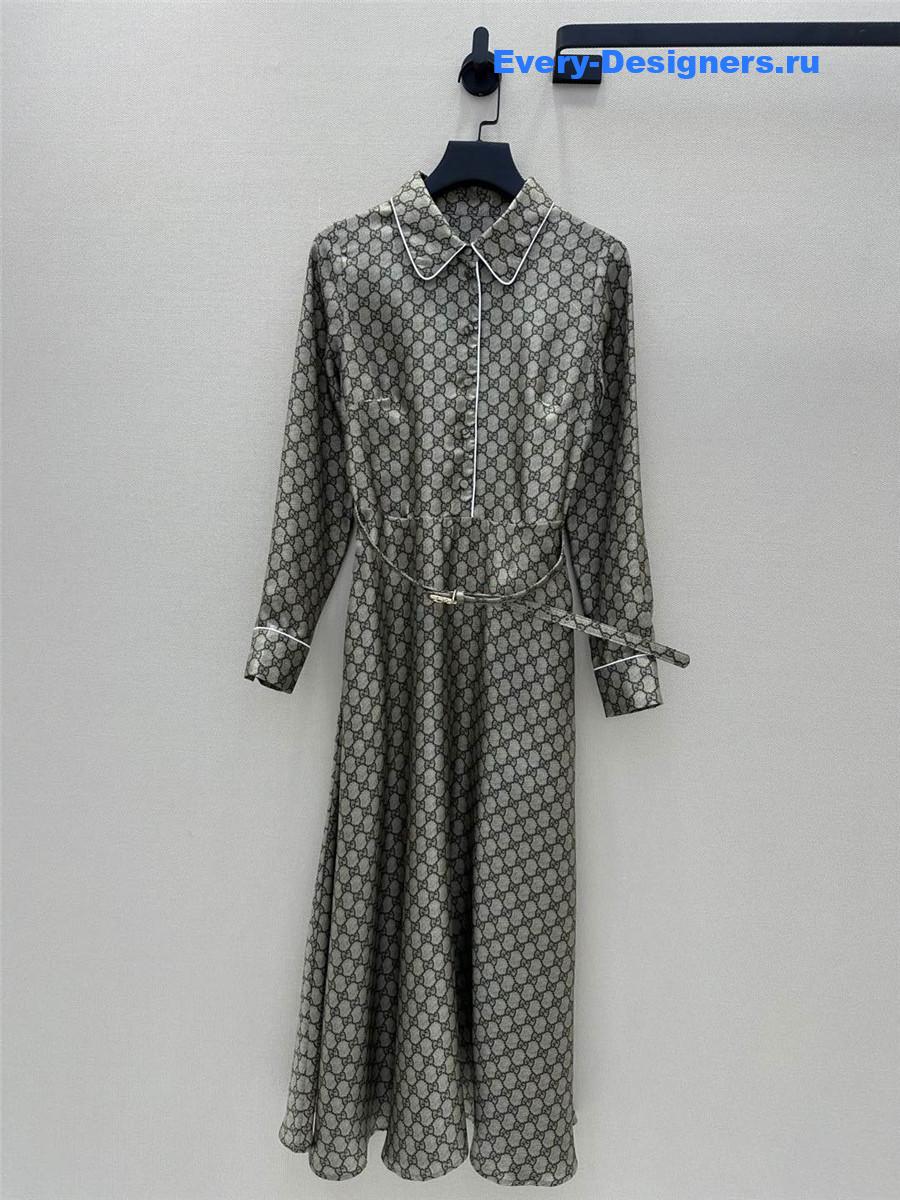 Gvc*1 gg silk midi dress