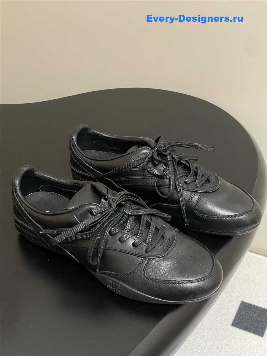 Miu Miu Black Mary Jane Sneakers