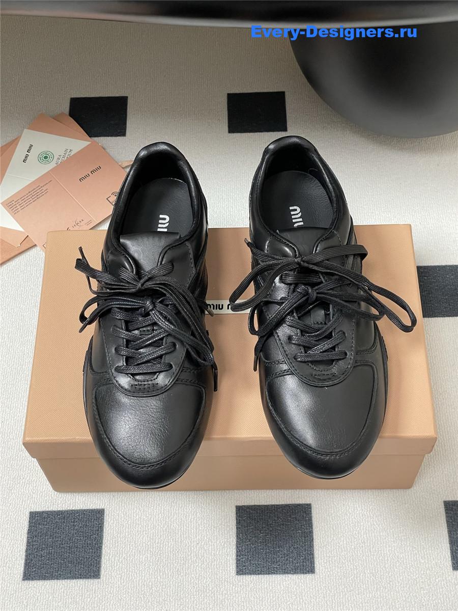Miu Miu Black Mary Jane Sneakers