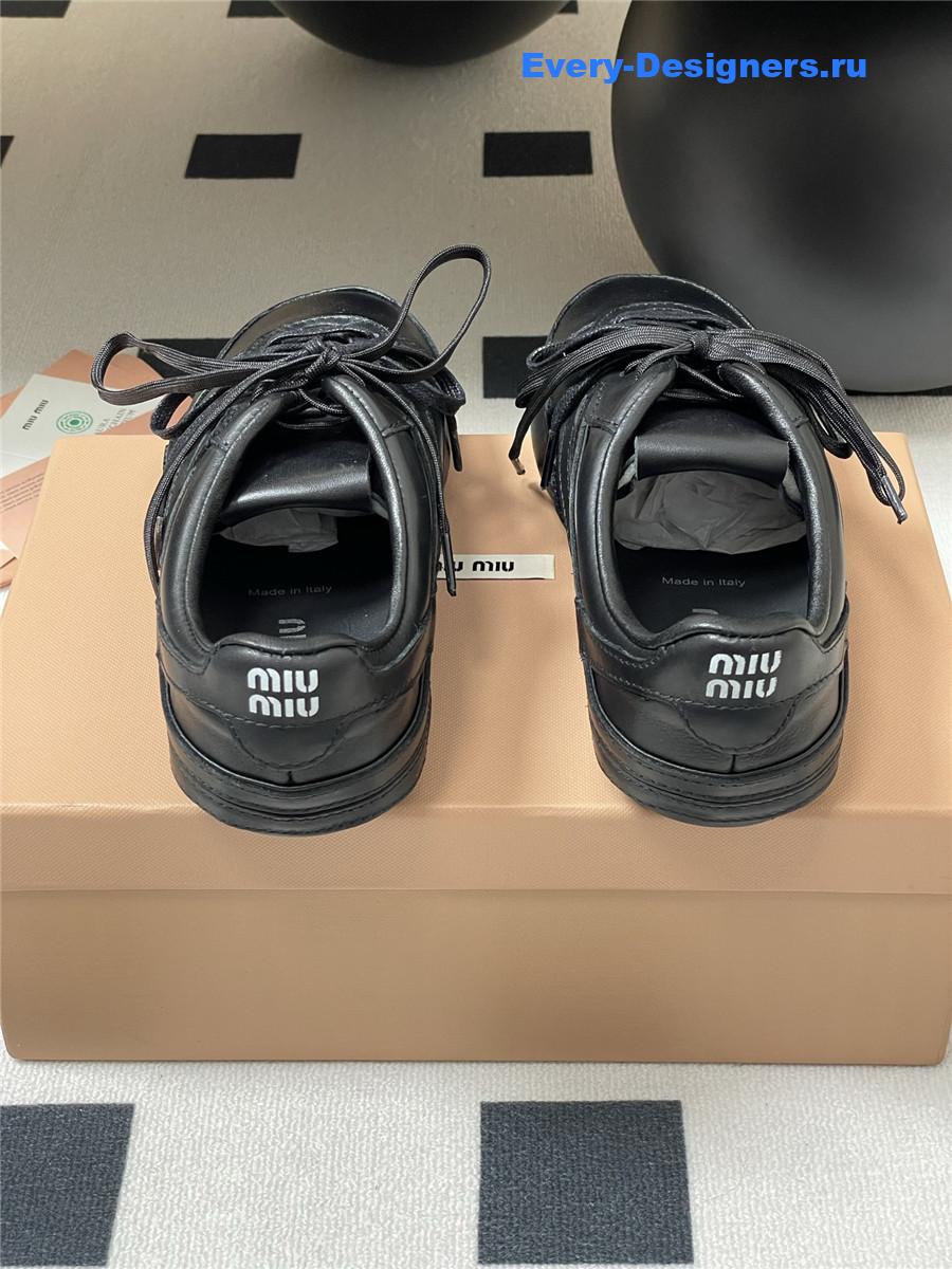 Miu Miu Black Mary Jane Sneakers