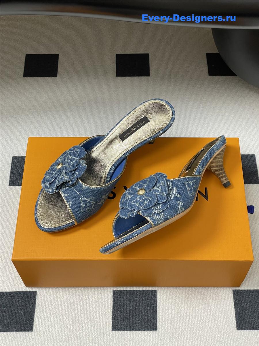 l0vis Vvtt0n blue denim mules