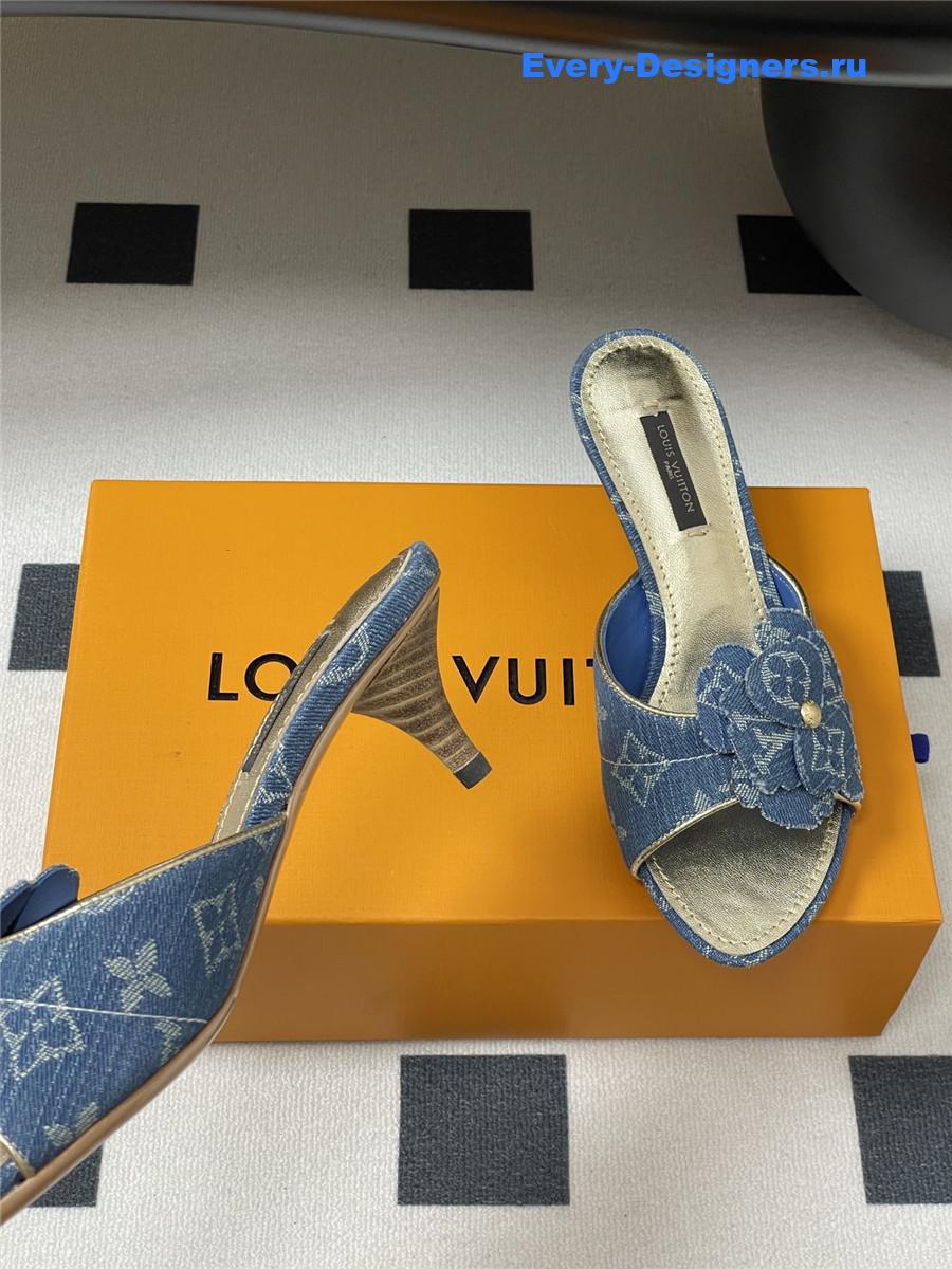 l0vis Vvtt0n blue denim mules