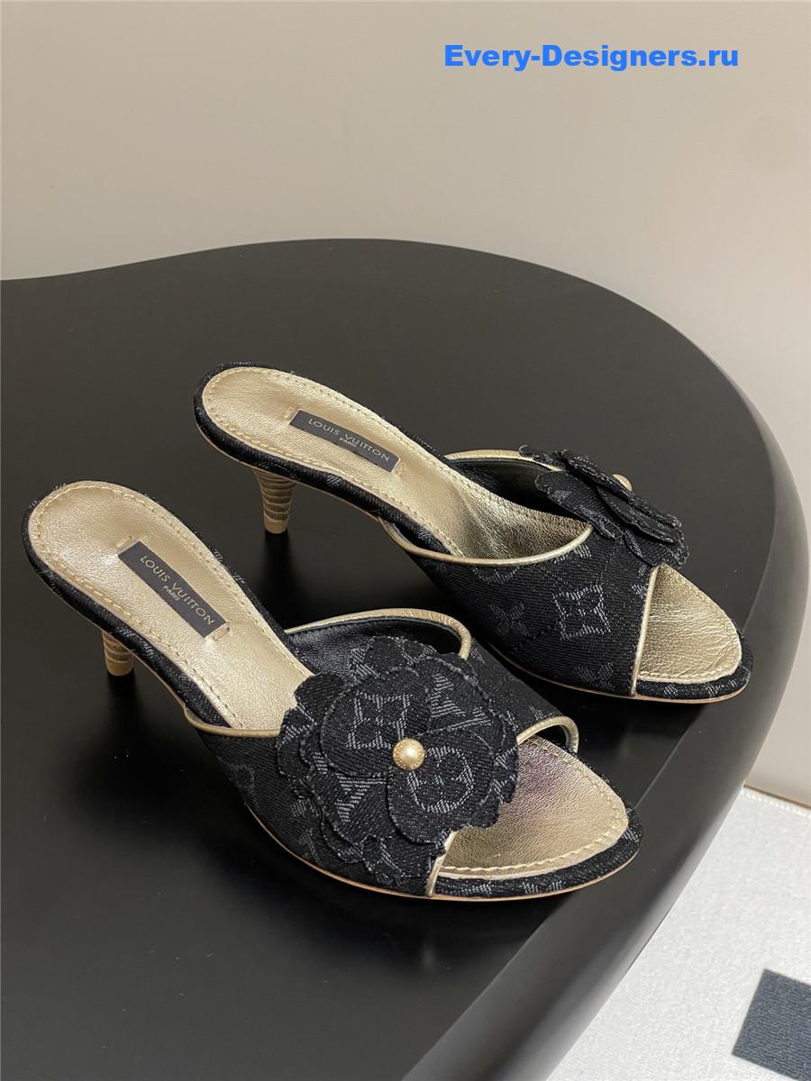 l0vis Vvtt0n grey denim mules