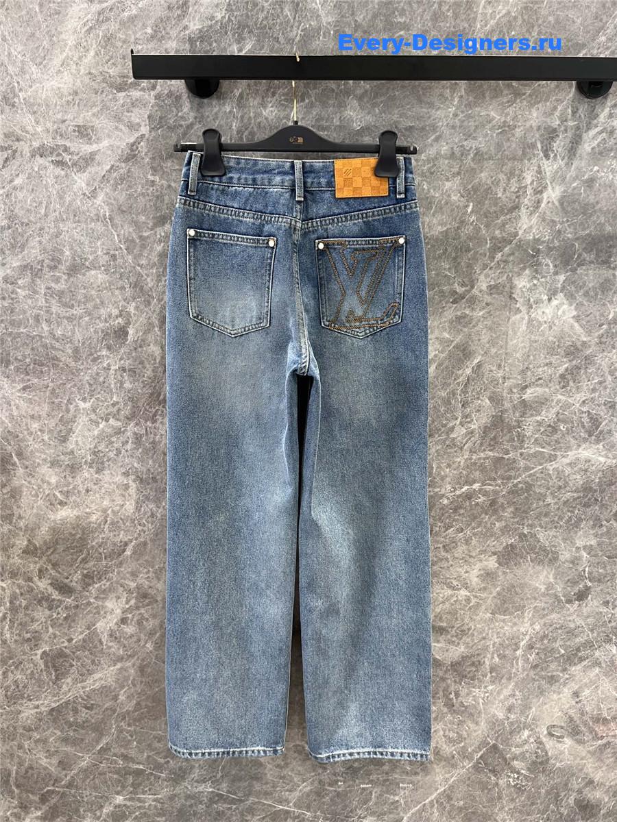 l0vis Vvtt0n embroidered straight jeans