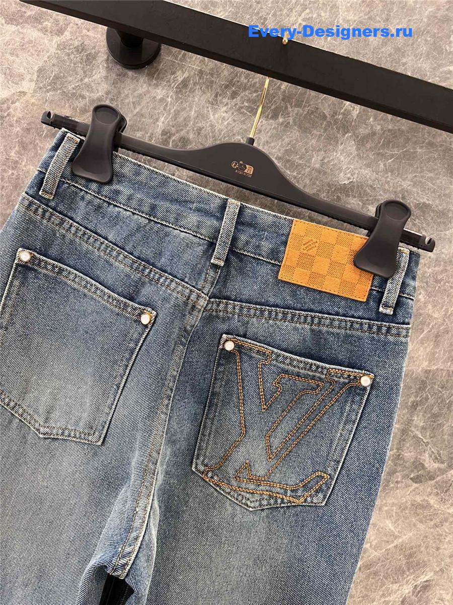 l0vis Vvtt0n embroidered straight jeans